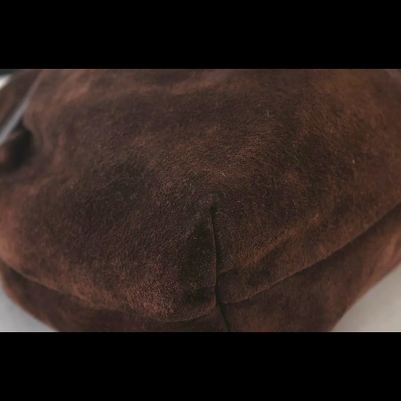 Fendi Authentic Brown Suede Shoulder Bag - Picture 6 of 11